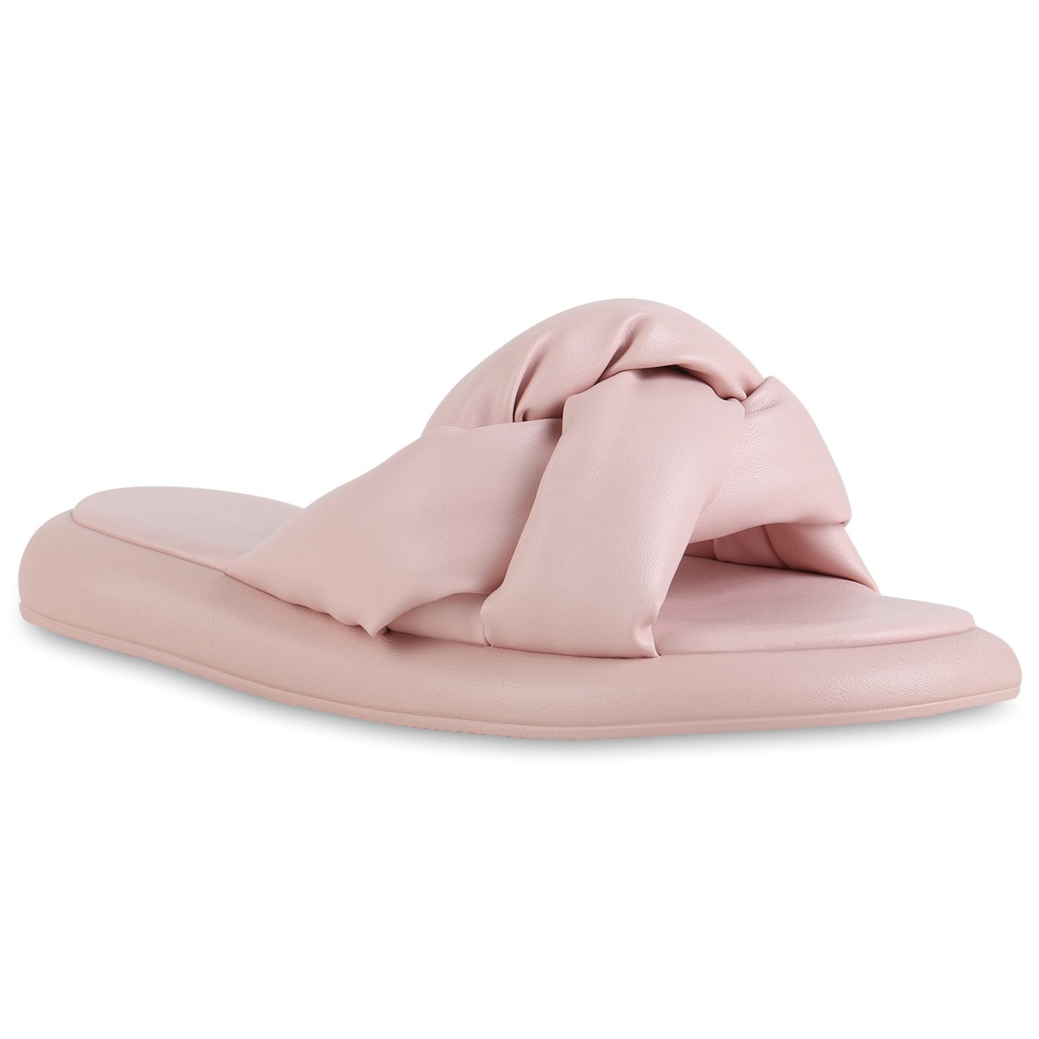 VAN HILL 839052 Sandalette Damen Сандалеты Pantoletten Plateau Leder-Optik Basic