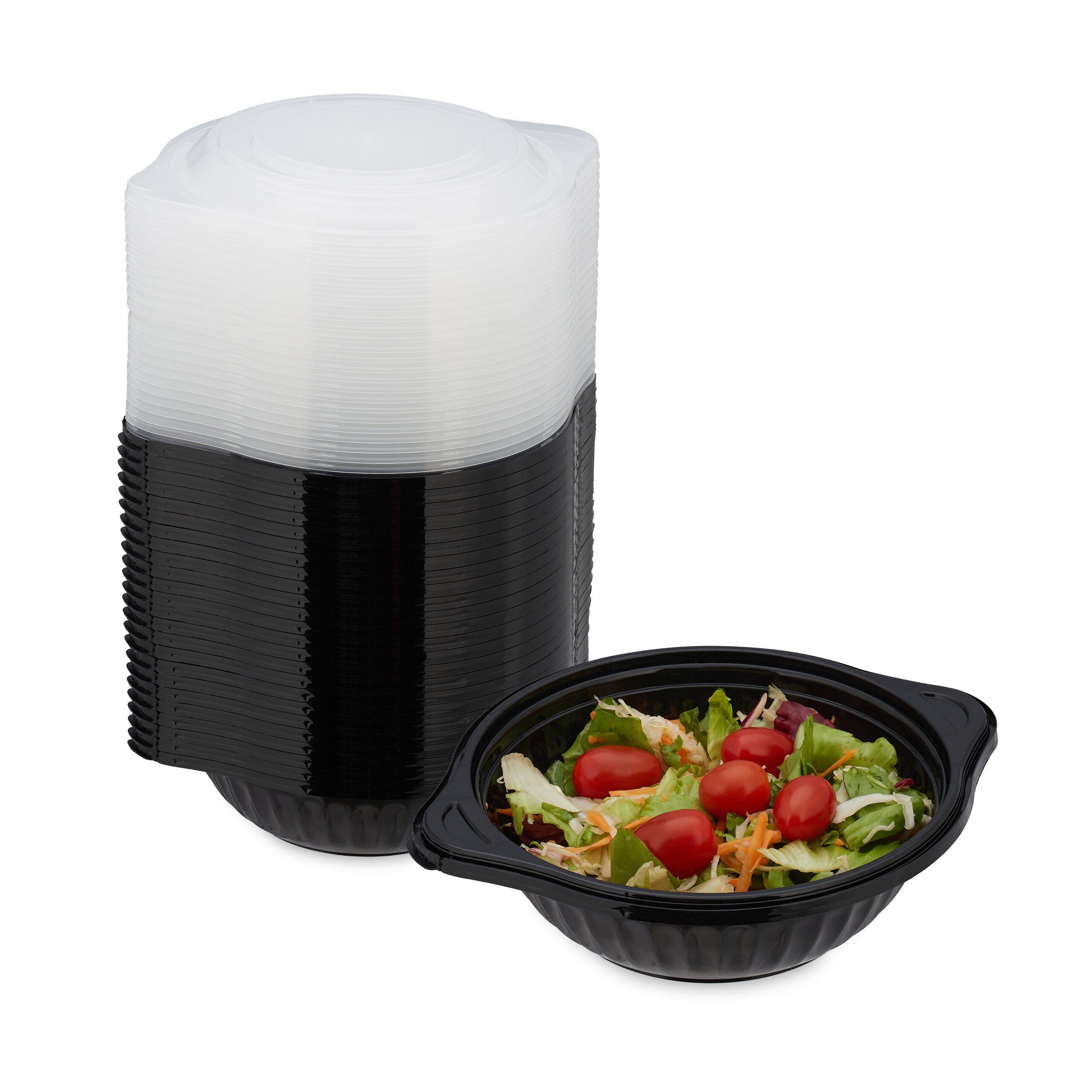 24er Prep Meal Boxen Kunststoff 1 relaxdays Lunchbox Set, Fach