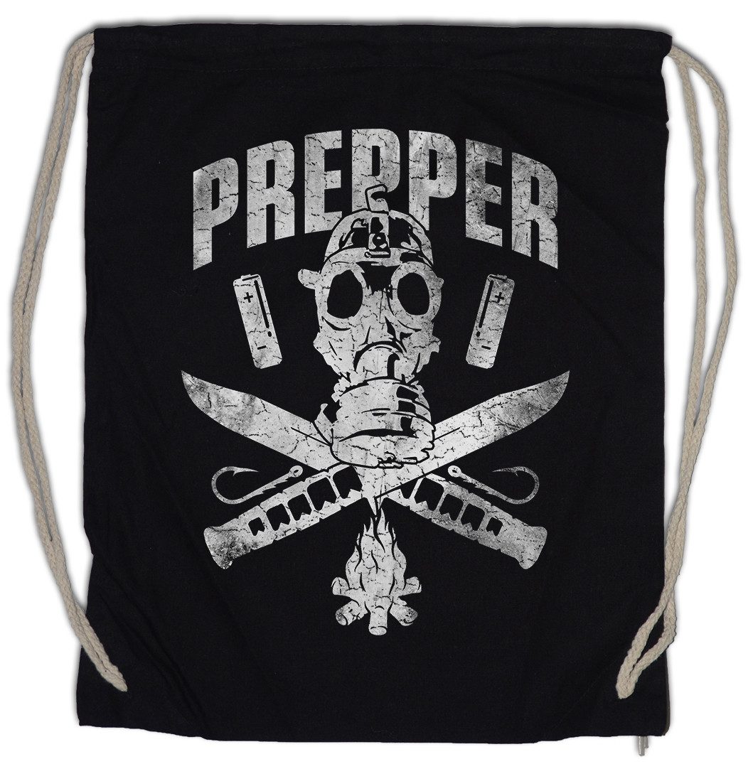 Turnbeutel Prepper Logo Turnbeutel Prepping Surviaval Endzeit Survival Sign