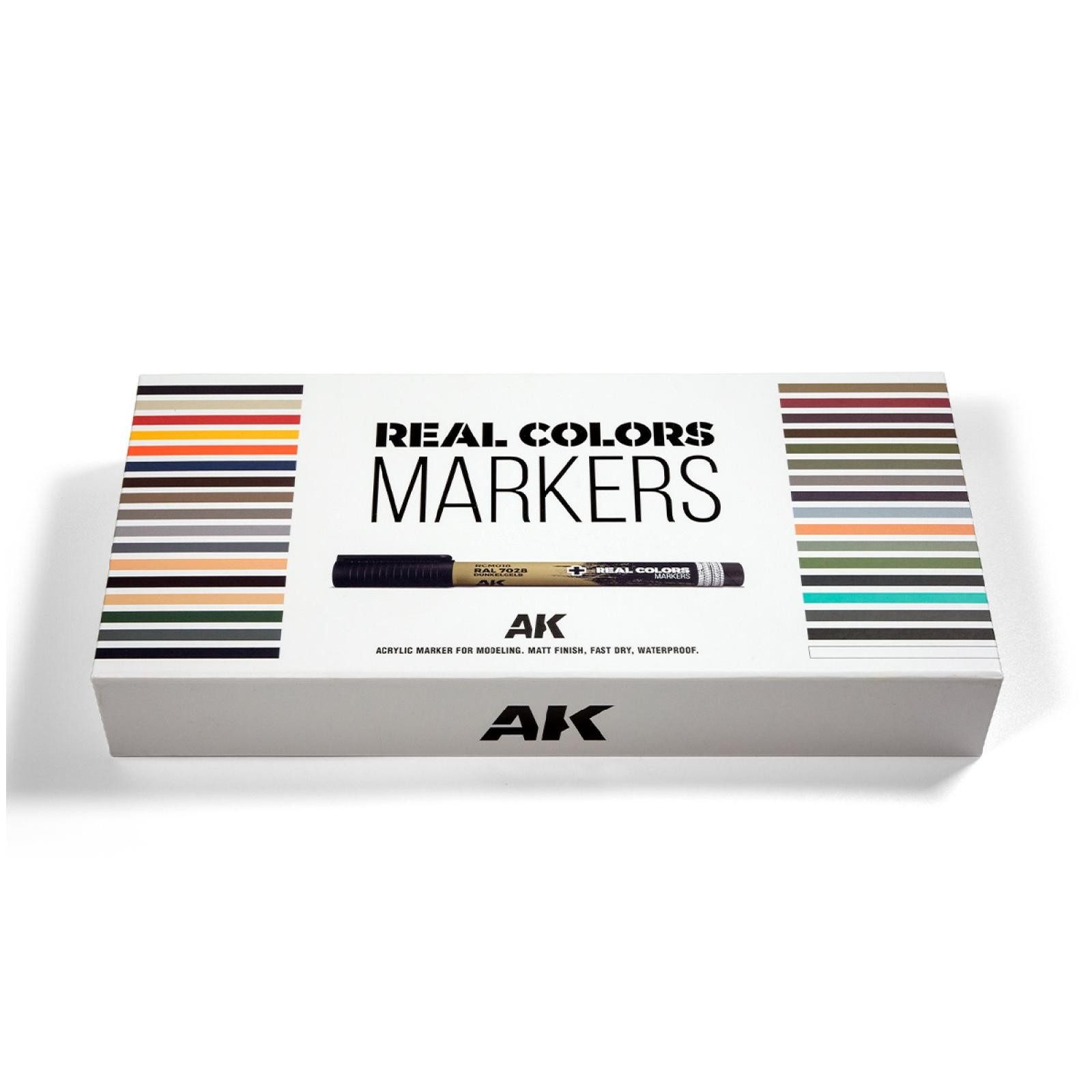 Modellbausatz SPECIAL BOX REAL COLORS MARKERS - 34 units