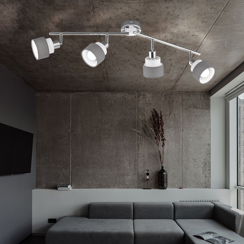 Schirme beweglich etc-shop LED Leuchtmittel Spotleiste Deckenleuchte Wohnzimmerlampe, inklusive, nicht Deckenspot,