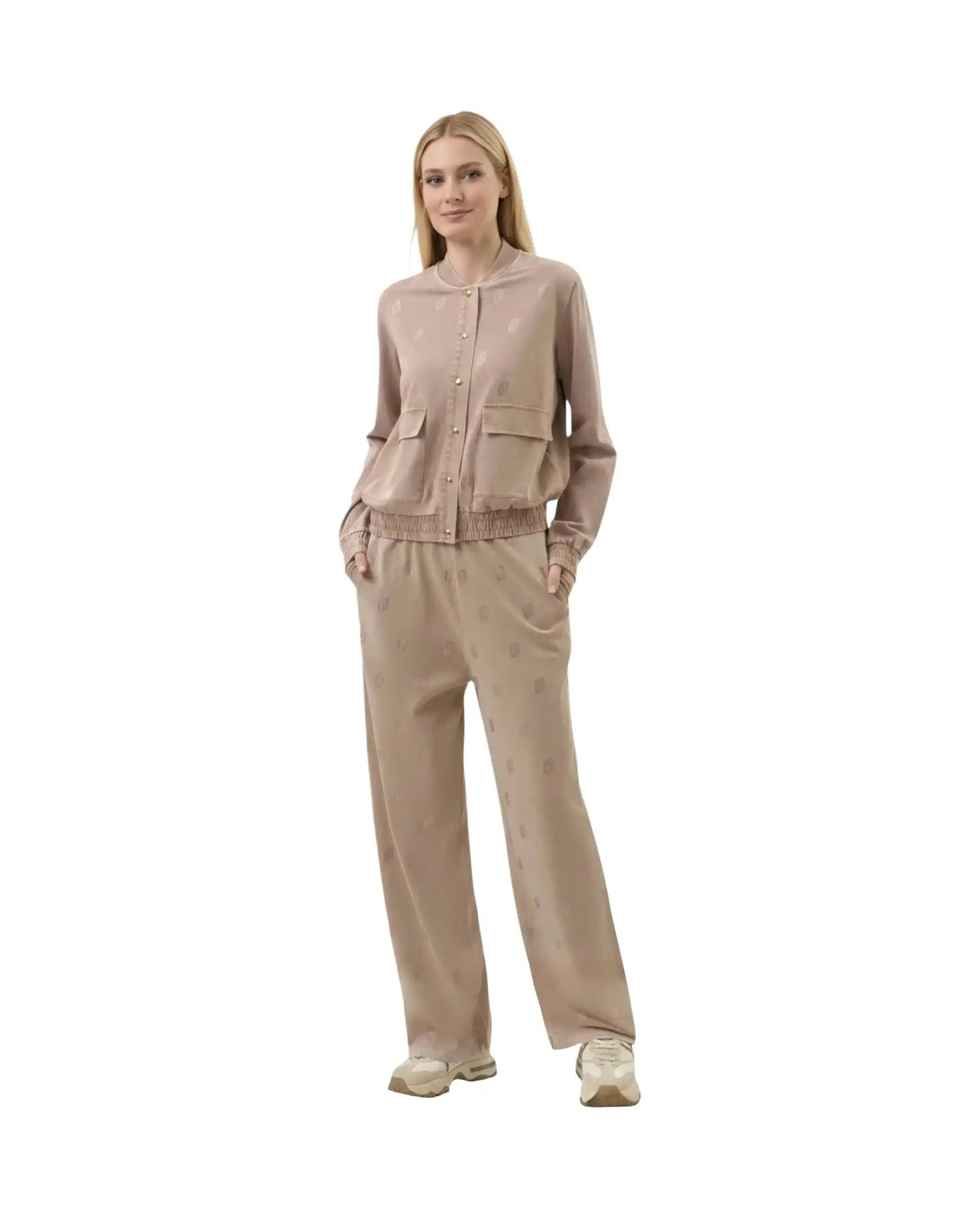 Liu Jo Stoffhose ECS PANTJERSEY LUNGO - Damen Jogger - Sweatpants - Stoffhose - Strass