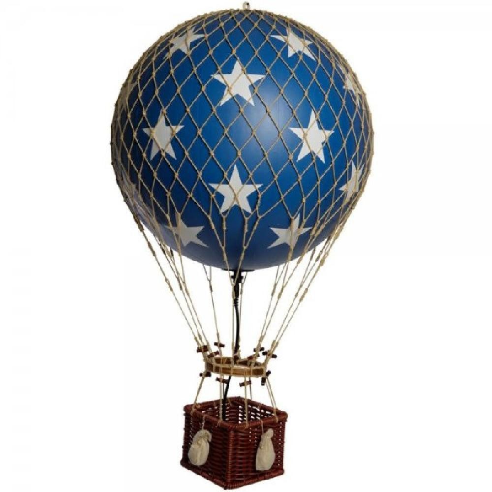 AUTHENTIC MODELS Skulptur Ballon Royal Aero LED Blue Stars (32cm)
