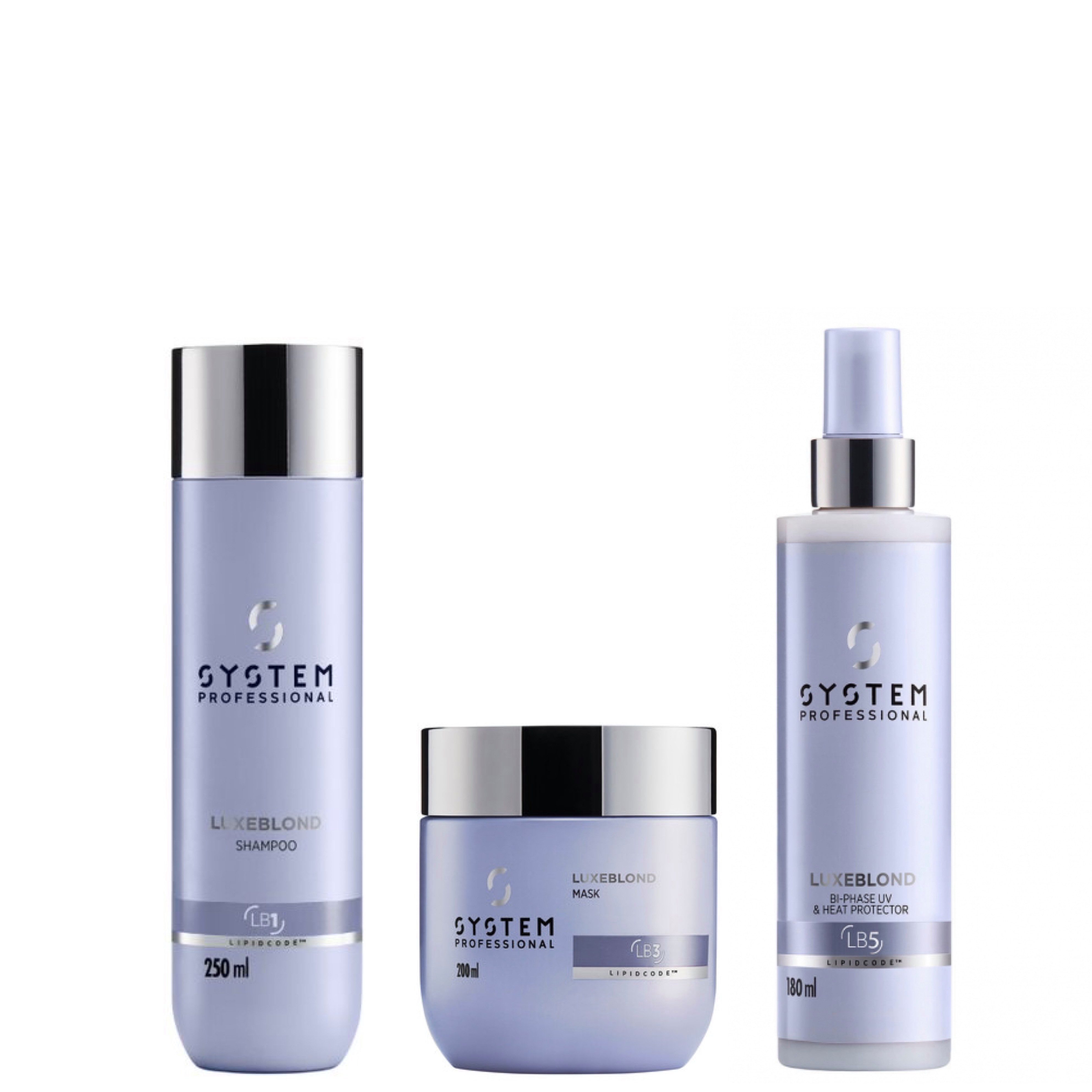 System Professional Haarpflege-Set System Professional LipidCode LuxeBlond Trio, 3-tlg.