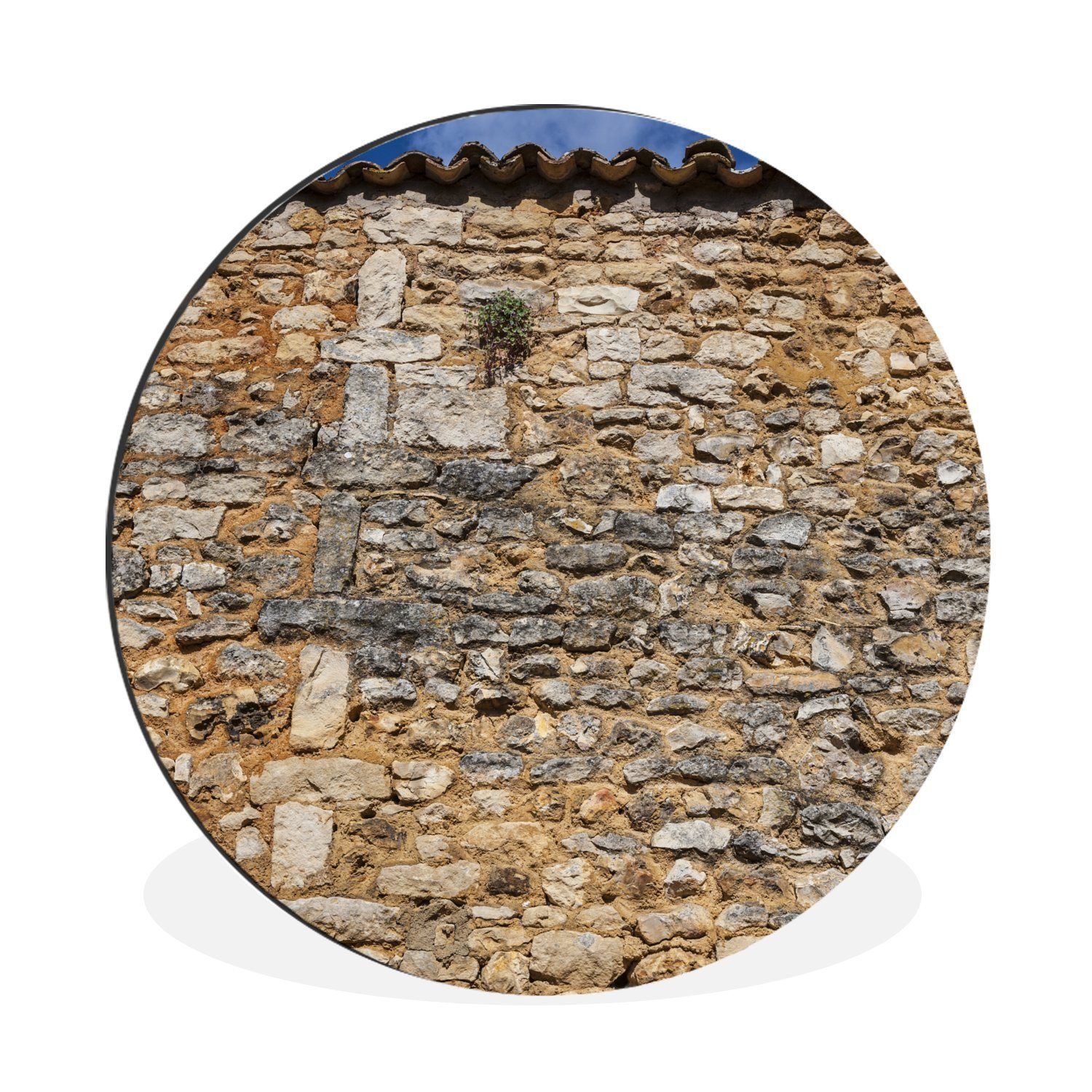 MuchoWow Gemälde Wandbild Rund Wanddeko Deko Wohnzimmer Bilder, (1 St)