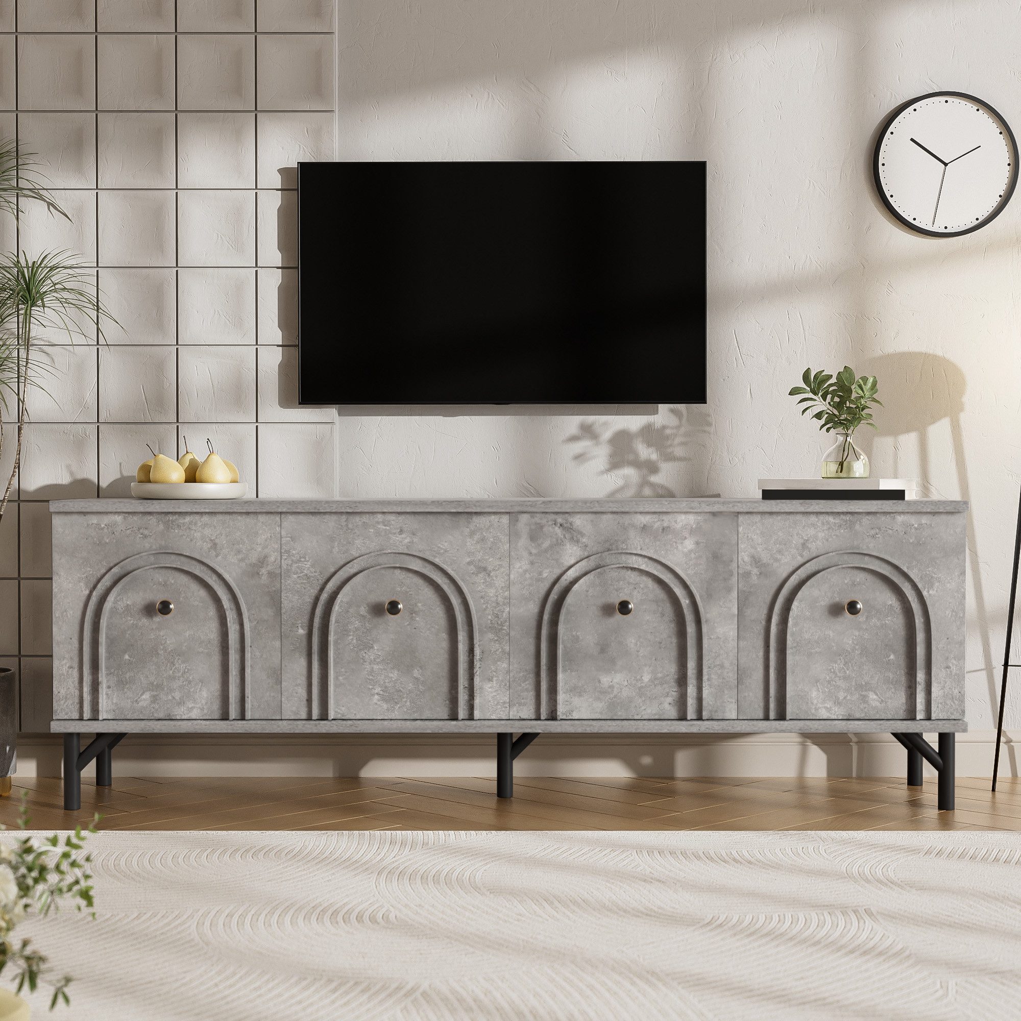 STILVORA Lowboard 160cm TV-Schrank in wohnzimmer,TV-Möbel günstig online kaufen