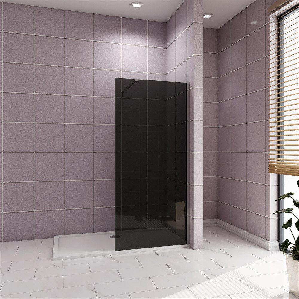 Duschwand Duschwand Walk in dusche 8/10mm ESG Rauchglas Sicherheitsglas Glaswand