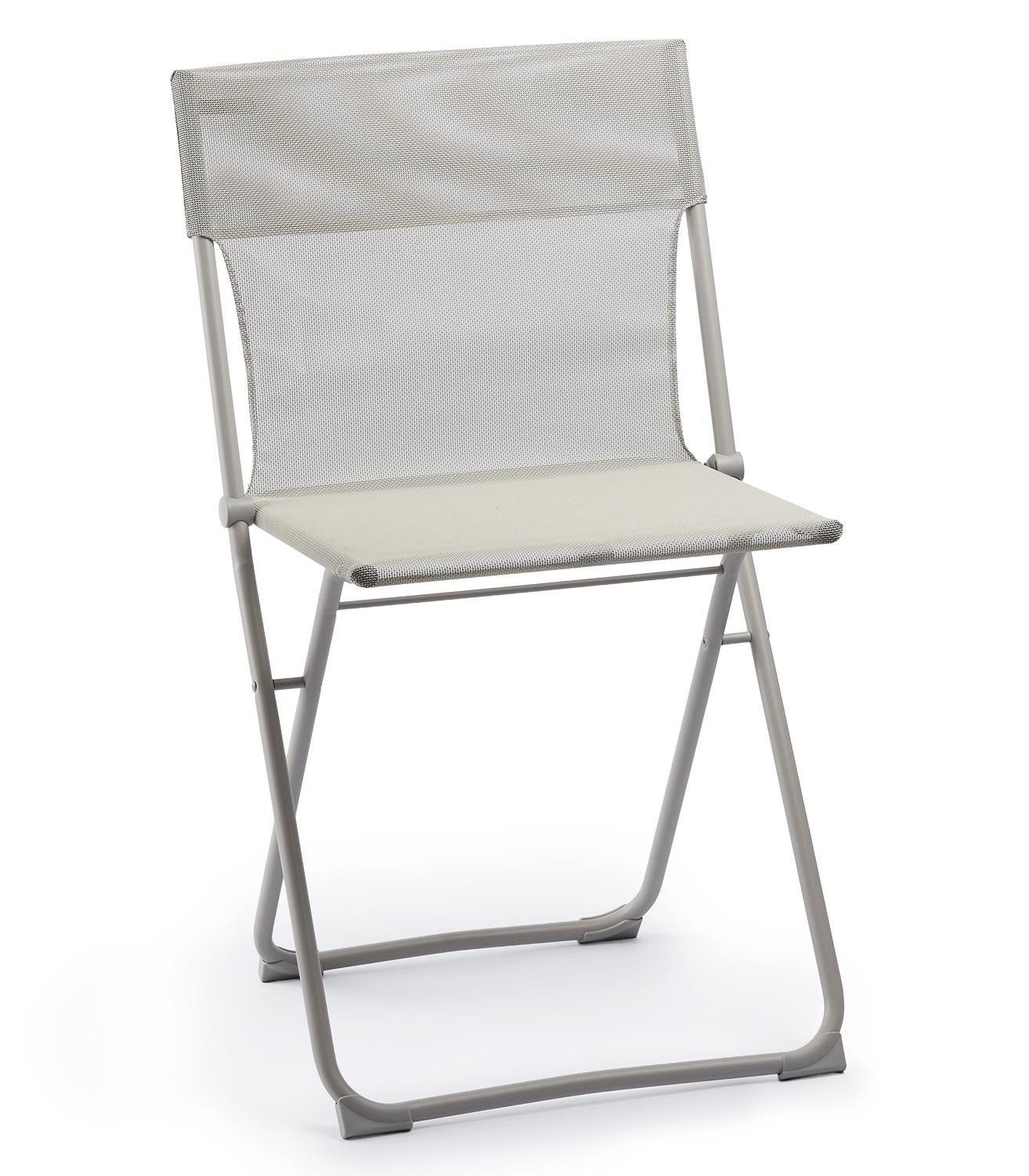 Lafuma Klappstuhl BALCONY, Beige Seigle, Batyline, Stahl, (1 St), Klappbar, B 48 x H 83 x T 44 cm