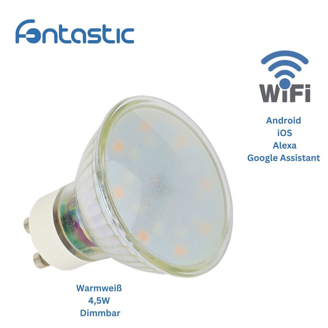 fontastic LED-Leuchtmittel WLAN-LED-Lampe 5W GU10, GU10 günstig online kaufen