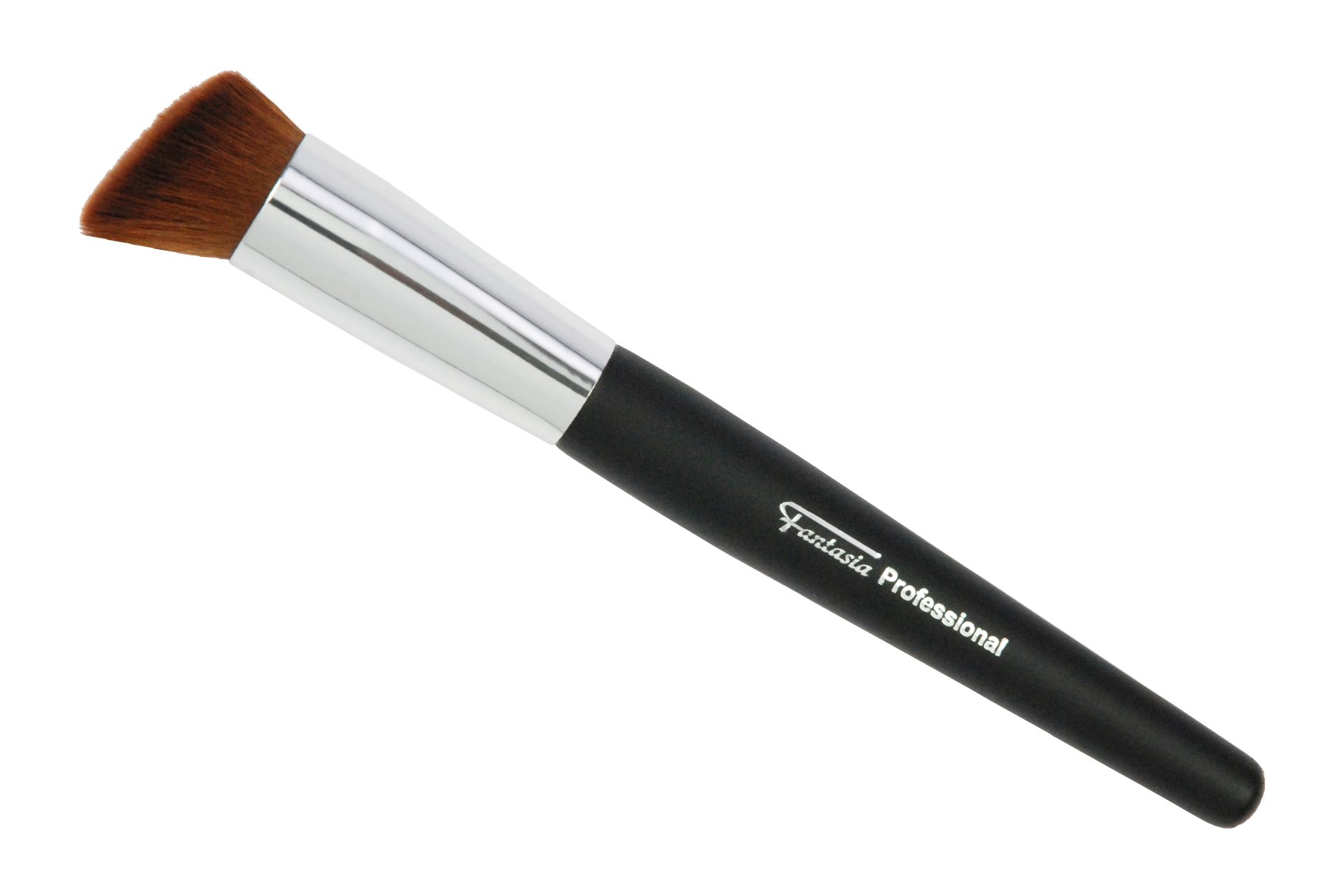 Fantasia Beauty Foundationpinsel Flüssig Make-up Pinsel Rehfuß, schräg, runde Zwinge, Torayhaar, 1 tlg., für flüssiges, pudriges und cremiges Make-Up