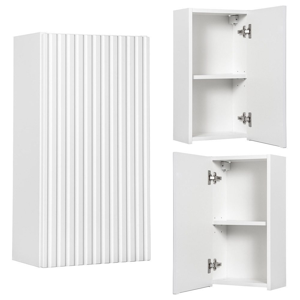 Lomadox Hängeschrank NEWPORT-56-WHITE Wandschrank Badschrank, weiß, günstig online kaufen
