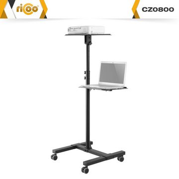 RICOO CZ0800 Halterung, (Beamer Halterung mit Rollen Projektor Ständer Laptop Tisch Rollwagen)