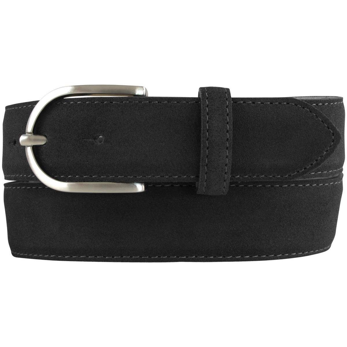 BELTINGER Ledergürtel Damen-Gürtel aus Veloursleder 3,5 cm - Velour-Ledergürtel für Damen 35