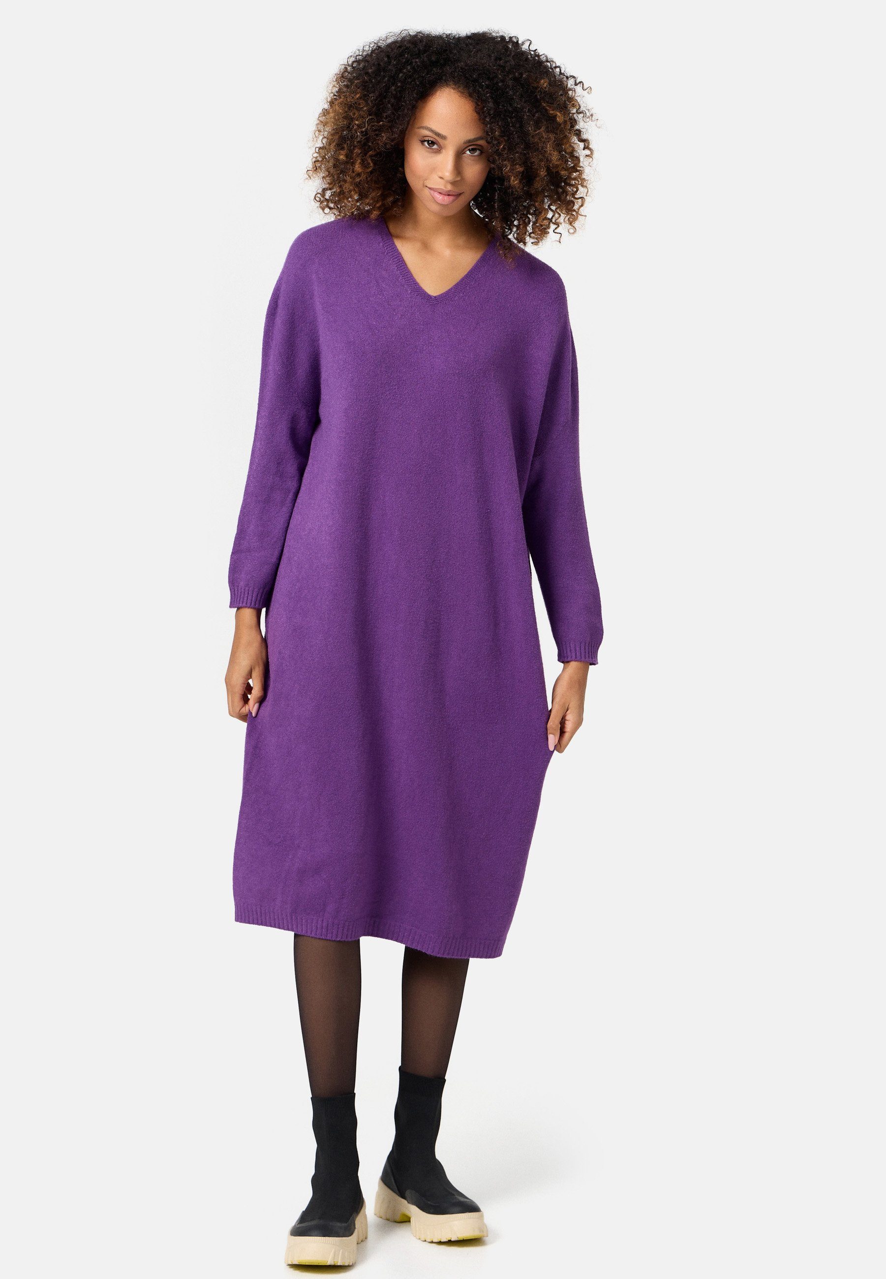Rayshyne Strickkleid PM72 (Elegantes Strickkleid in 3/4 Länge)