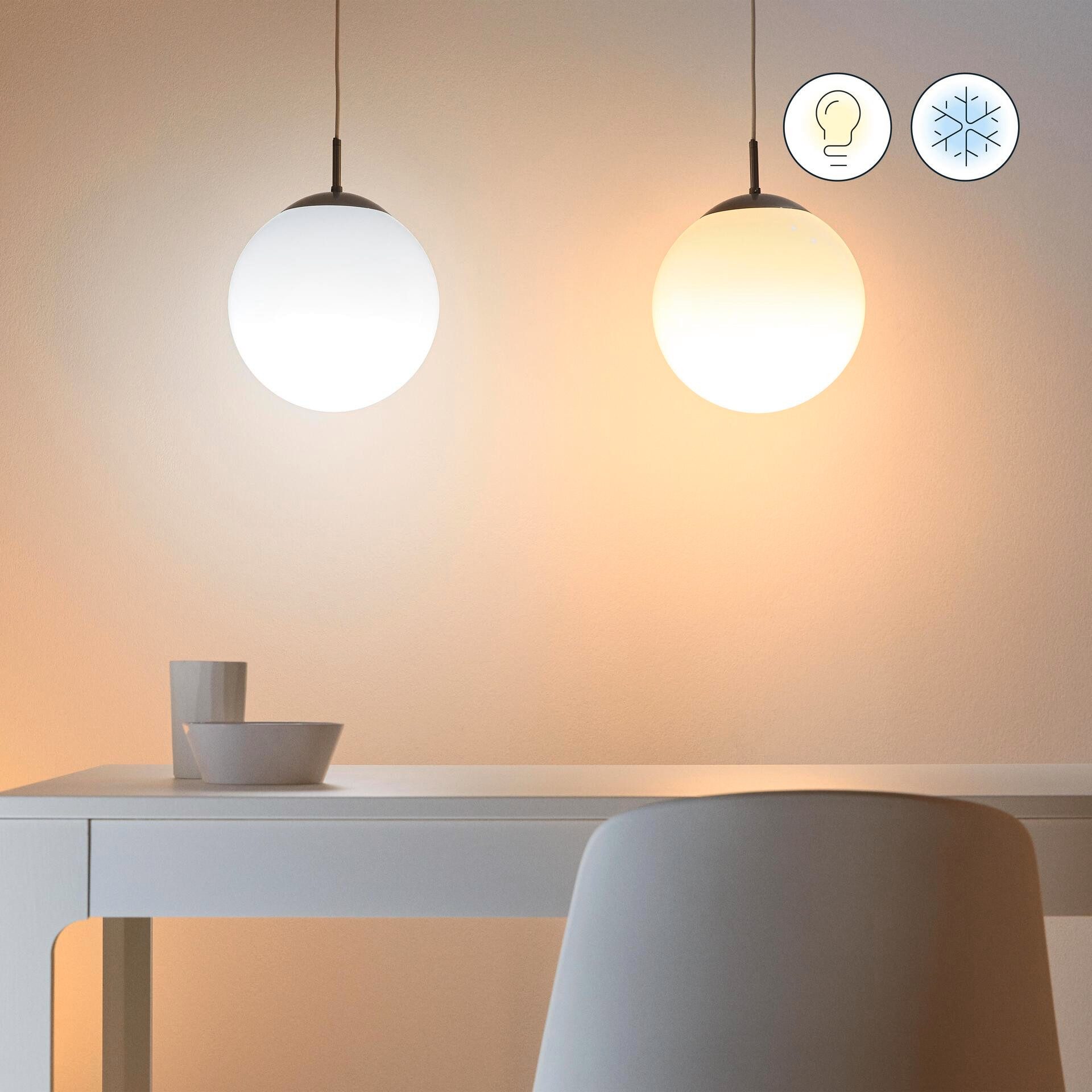 WiZ LED-Leuchtmittel White & Color 60W E27 Standardform dimmbar, E27