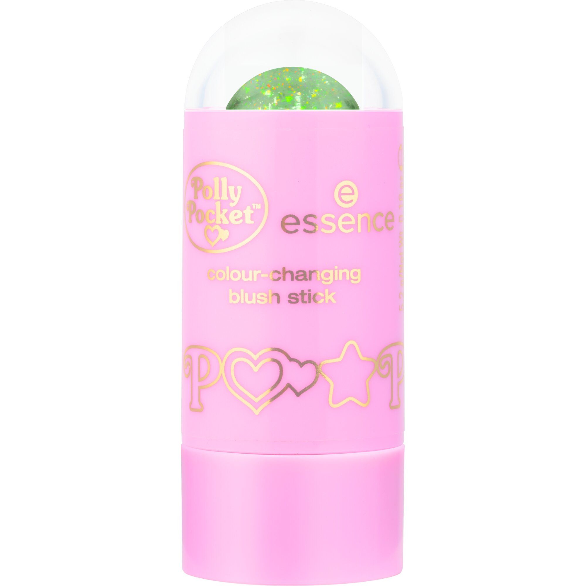 Essence Rouge Polly Pocket colour-changing blush stick, 3-tlg., pH-reaktive Farbverwandlung, natürlicher Glow, Stick Format