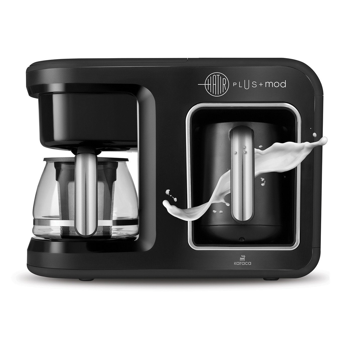 Karaca Espressomaschine Karaca Hatır Plus Mod 5 in 1 Essential Turkische Filter Kaffeemaschine, Kaffeekanne Kaffeevollautomat 1385W Abschaltautomatik Kaffeebereiter