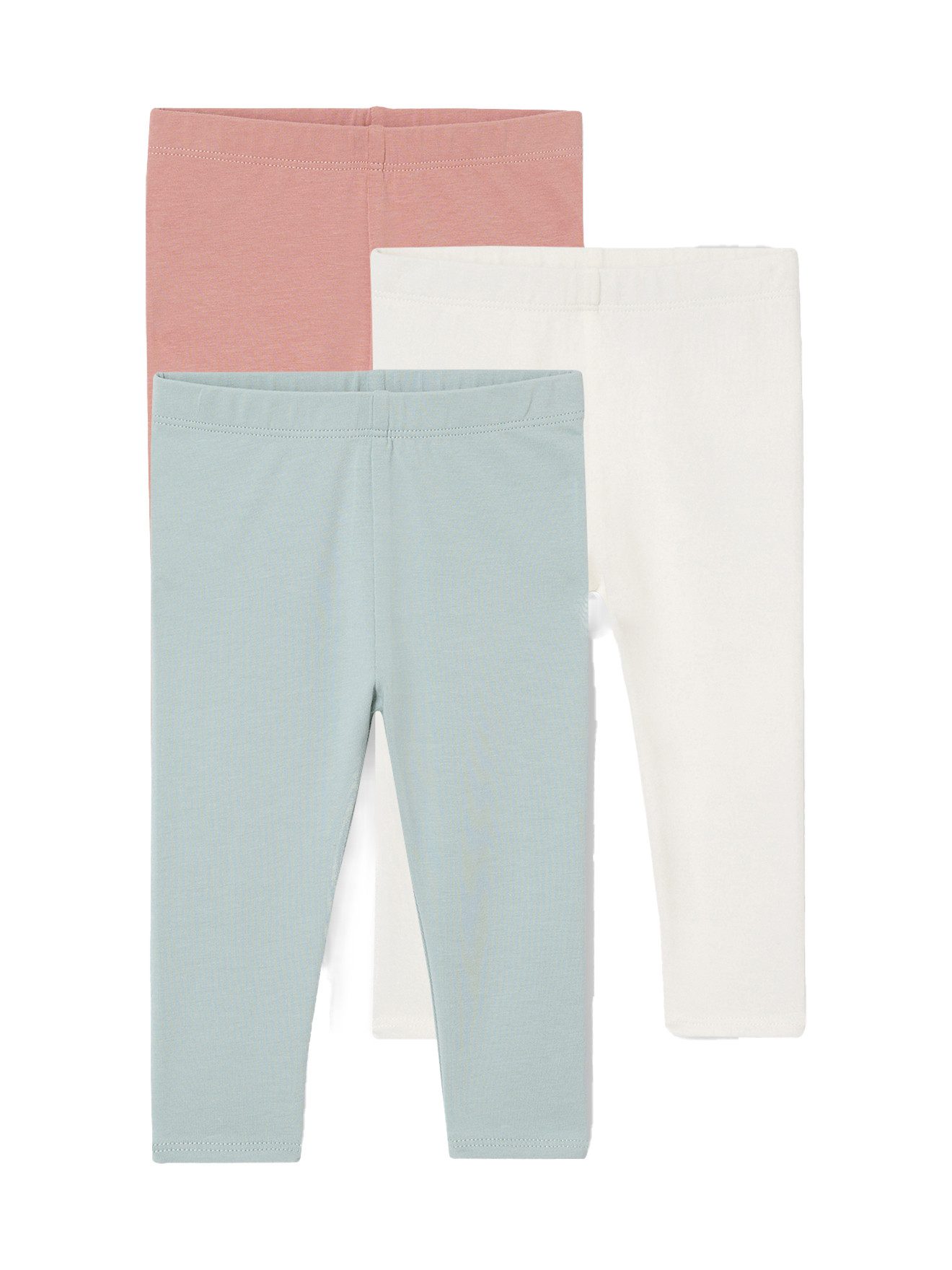 Leggings 3er-Pack einfarbige Baby Leggings Basics