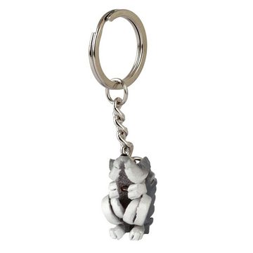 Monkimau Schlüsselanhänger Mini Eichhörnchen Schlüsselanhänger Leder Tier Figur (Packung)
