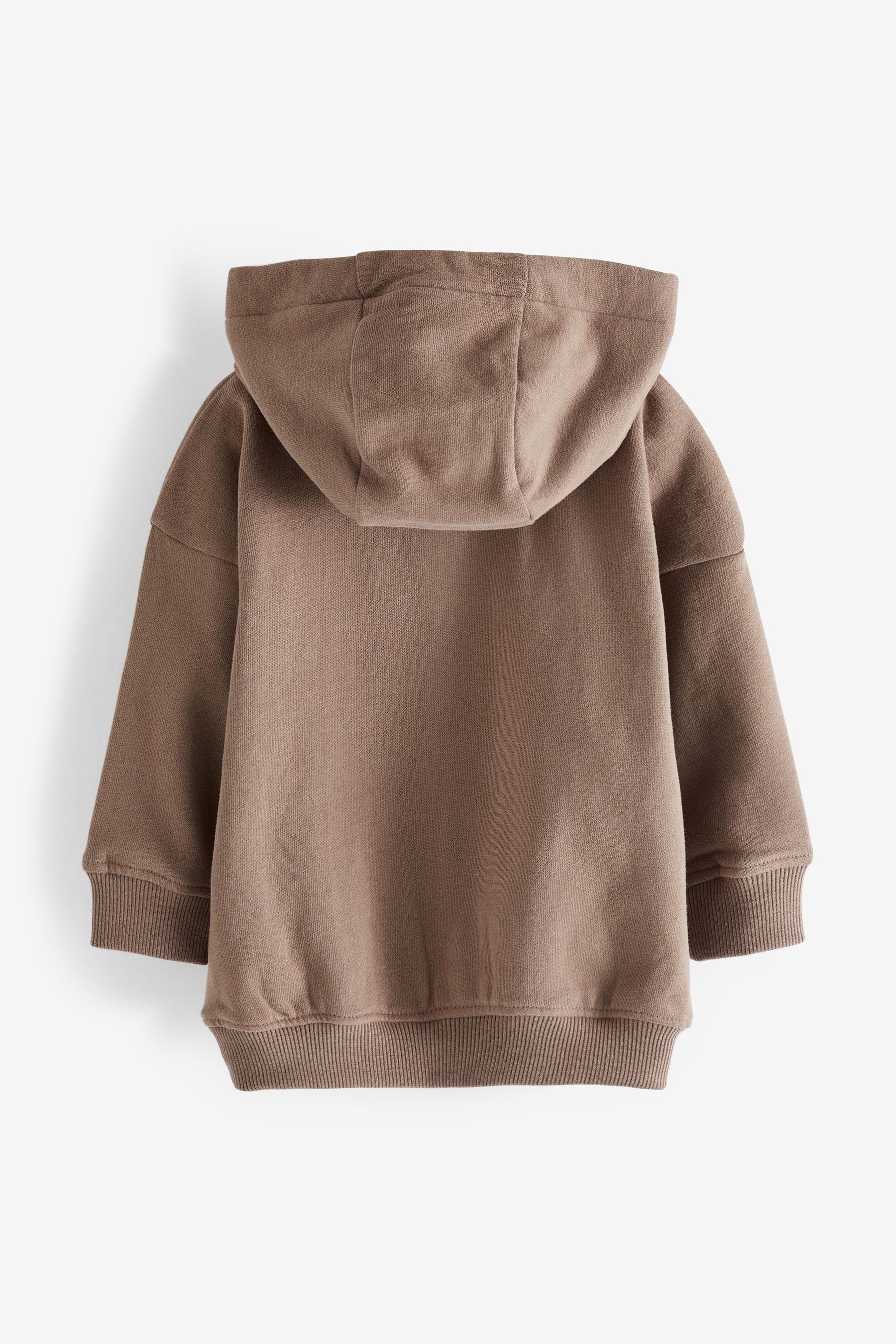 Brown Nerzfarben Hose aus Weiche Next Jersey (1-tlg) Kapuzensweatshirt