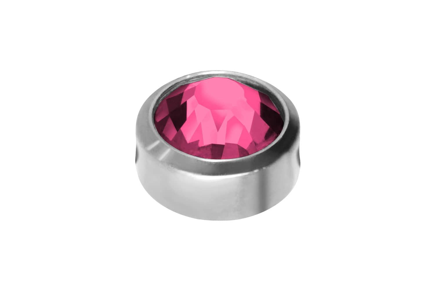 PIERCINGLINE Piercing-Set Chirurgenstahl Klemmdisc KRISTALL (Klemm-Aufsätze, 1-tlg)