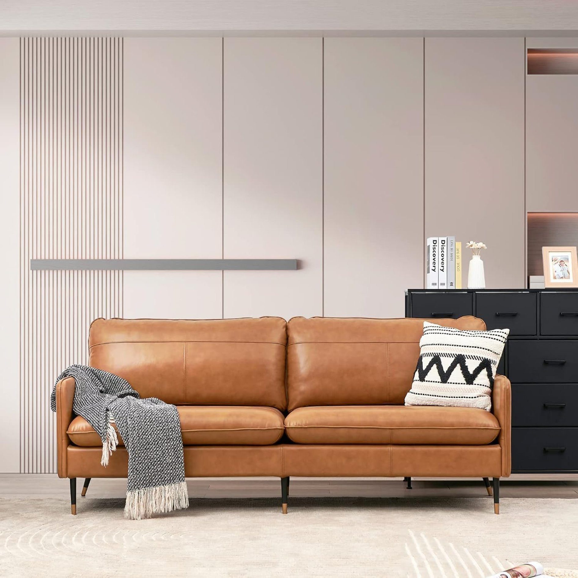 V6 Sofa Leder Sofa 002 2-Sitzer-/ günstig online kaufen