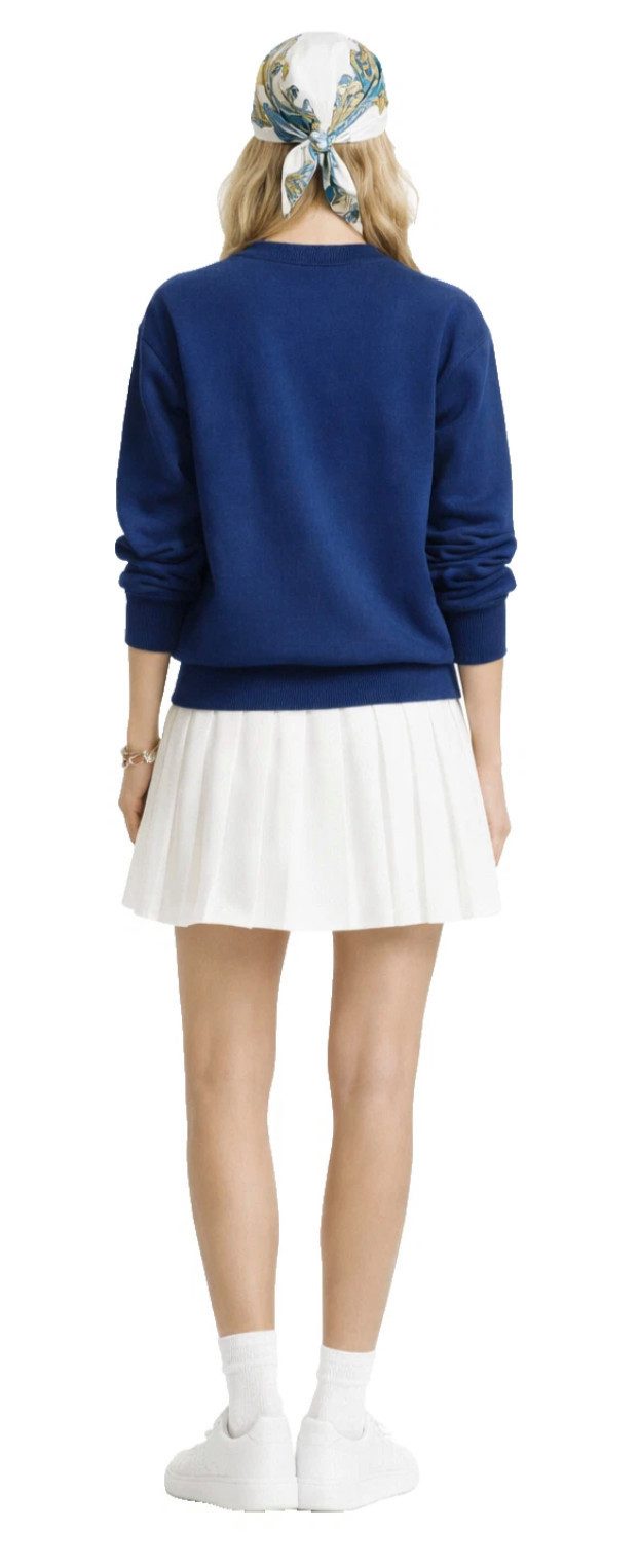 Polo Ralph Lauren Sweatshirt Damen Pullover mit besticktem Perlen Bead Logo "Authentifizierung per Ralph Lauren QR-Code möglich"