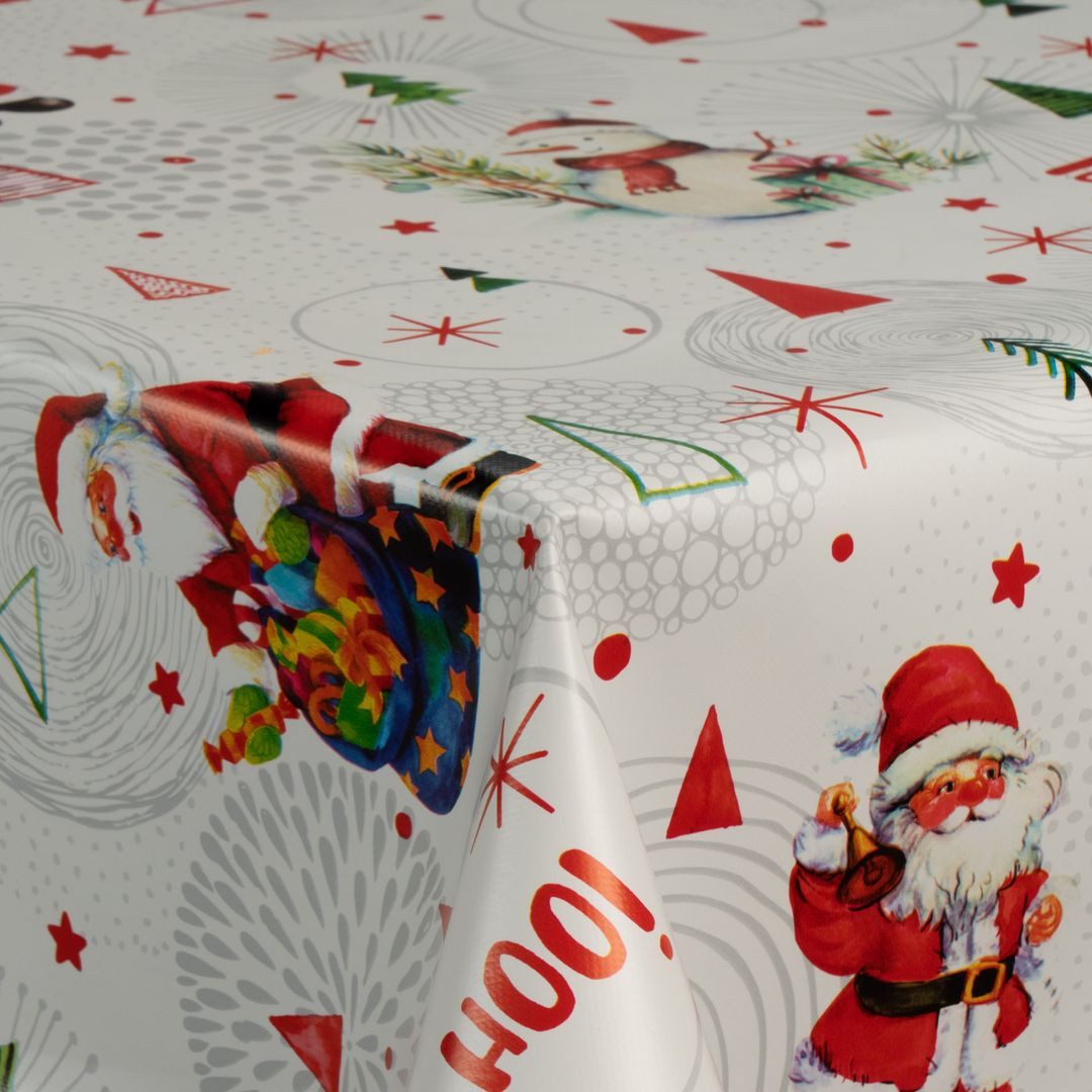 laro Tischdecke Wachstuch-Tischdecken Weihnachten Schneemann rechteckig – Bild 5 von 5