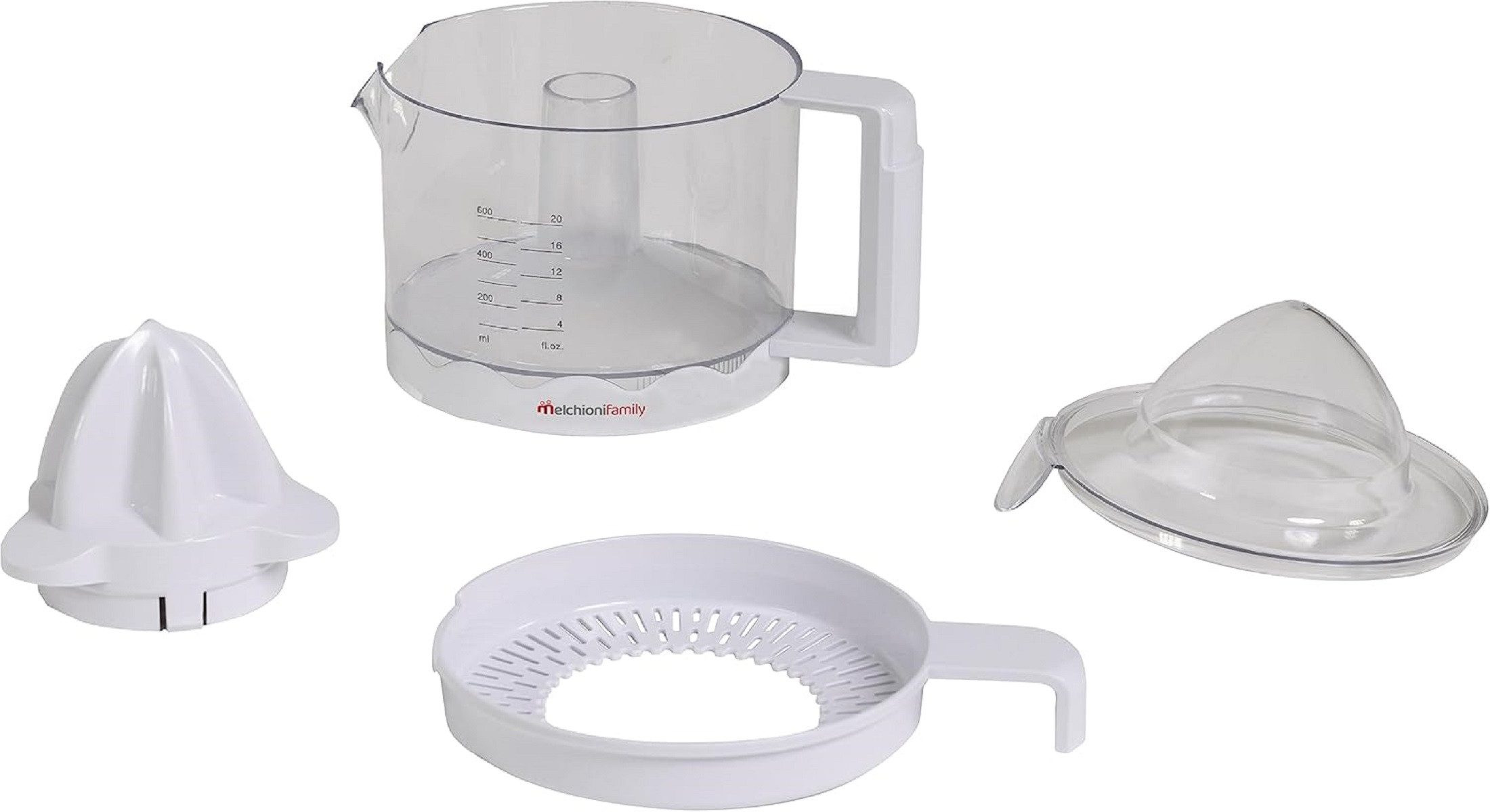 Melchioni Slow Juicer ZUMO Saftpresse Kompakte Saftgewinnung mit 0,6 l Karaffe
