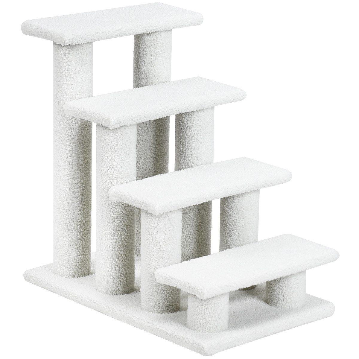 KOMFOTTEU Haustiertreppe Katzentreppe, Spielbaum, beige günstig online kaufen