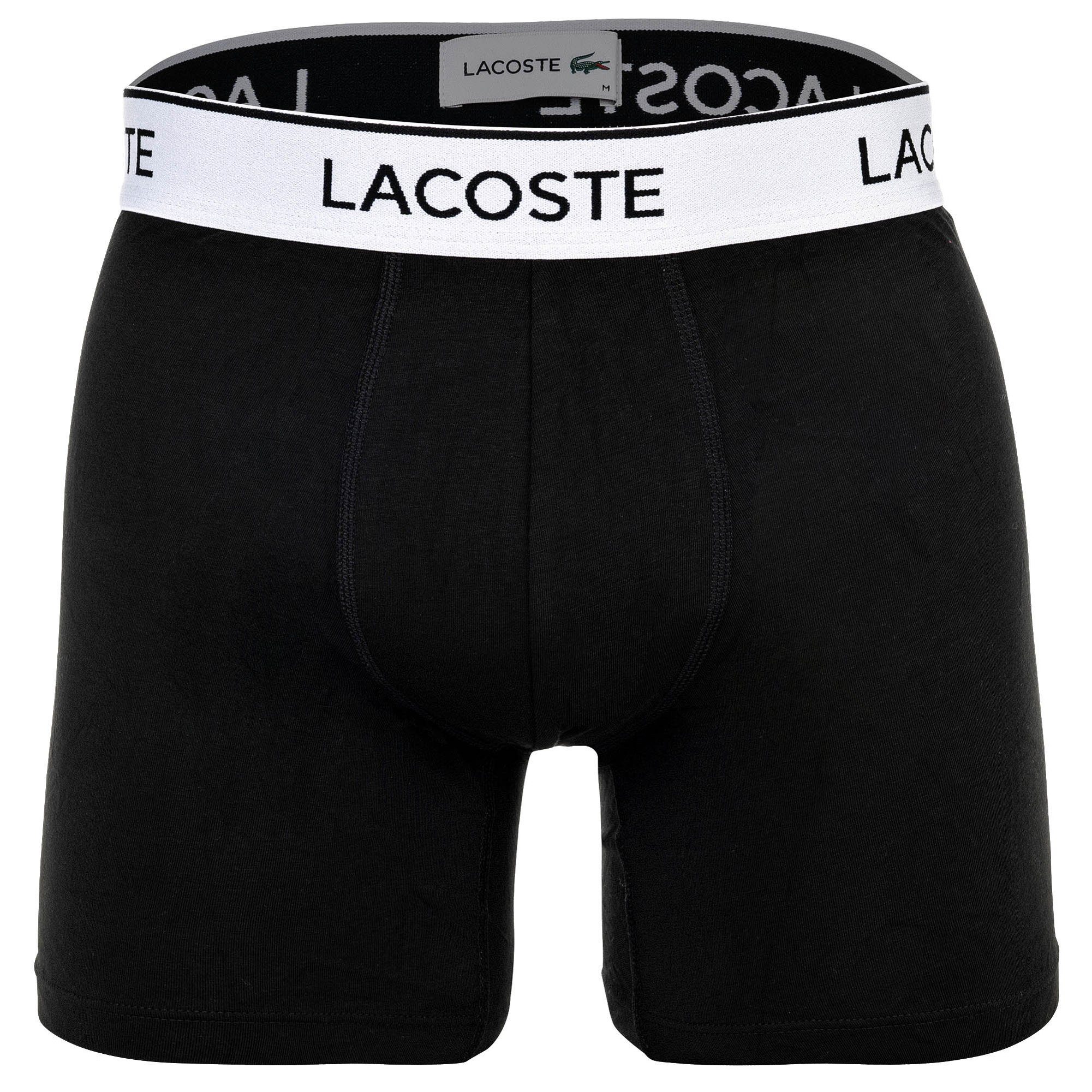 Lacoste Boxer Herren Boxershort 3er Pack Baumwolle Boxer Briefs (Packung, 3er Pack)