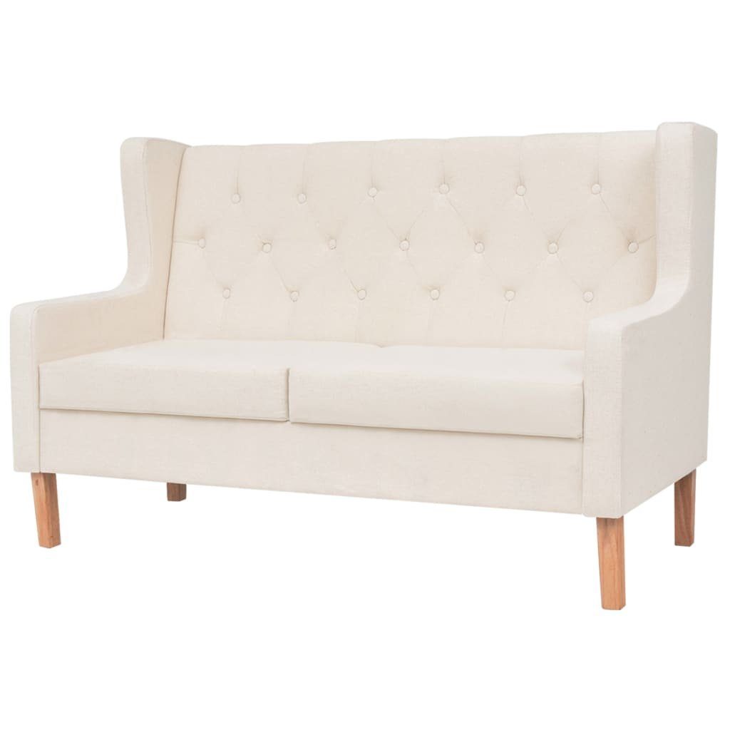 im Cremeweiß 2-Sitzer Doppelsofa Sofa skandinavischen Design DOTMALL
