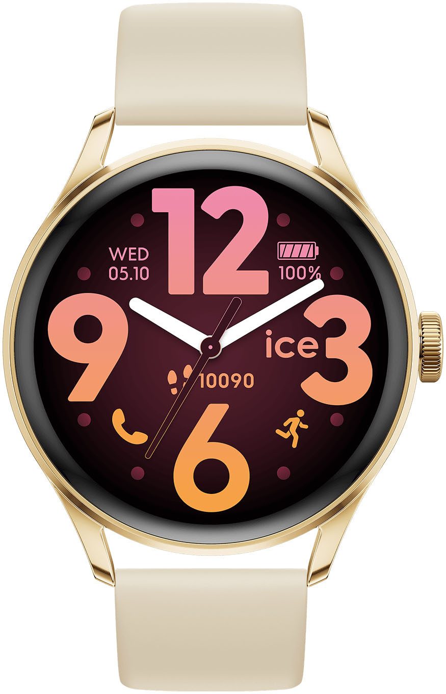 ice-watch ICE smart 3.0 - 1.2 AMOLED - GPS Smartwatch, Armbanduhr, Damenuhr, Silikonarmband,Bluetooth,Touch-Display,digital