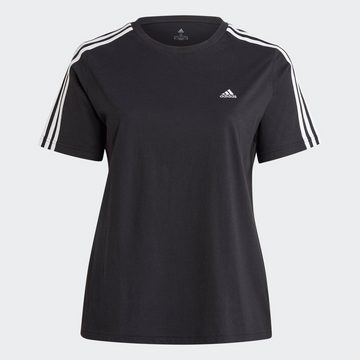 adidas Sportswear T-Shirt ESSENTIALS SLIM 3-STREIFEN – GROSSE GRÖSSEN