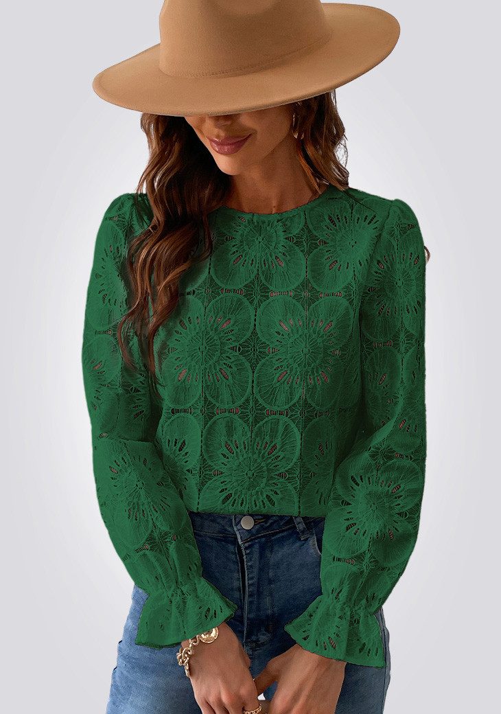 Cupshe Blusentop Romantisches Strick Top aus Spitze