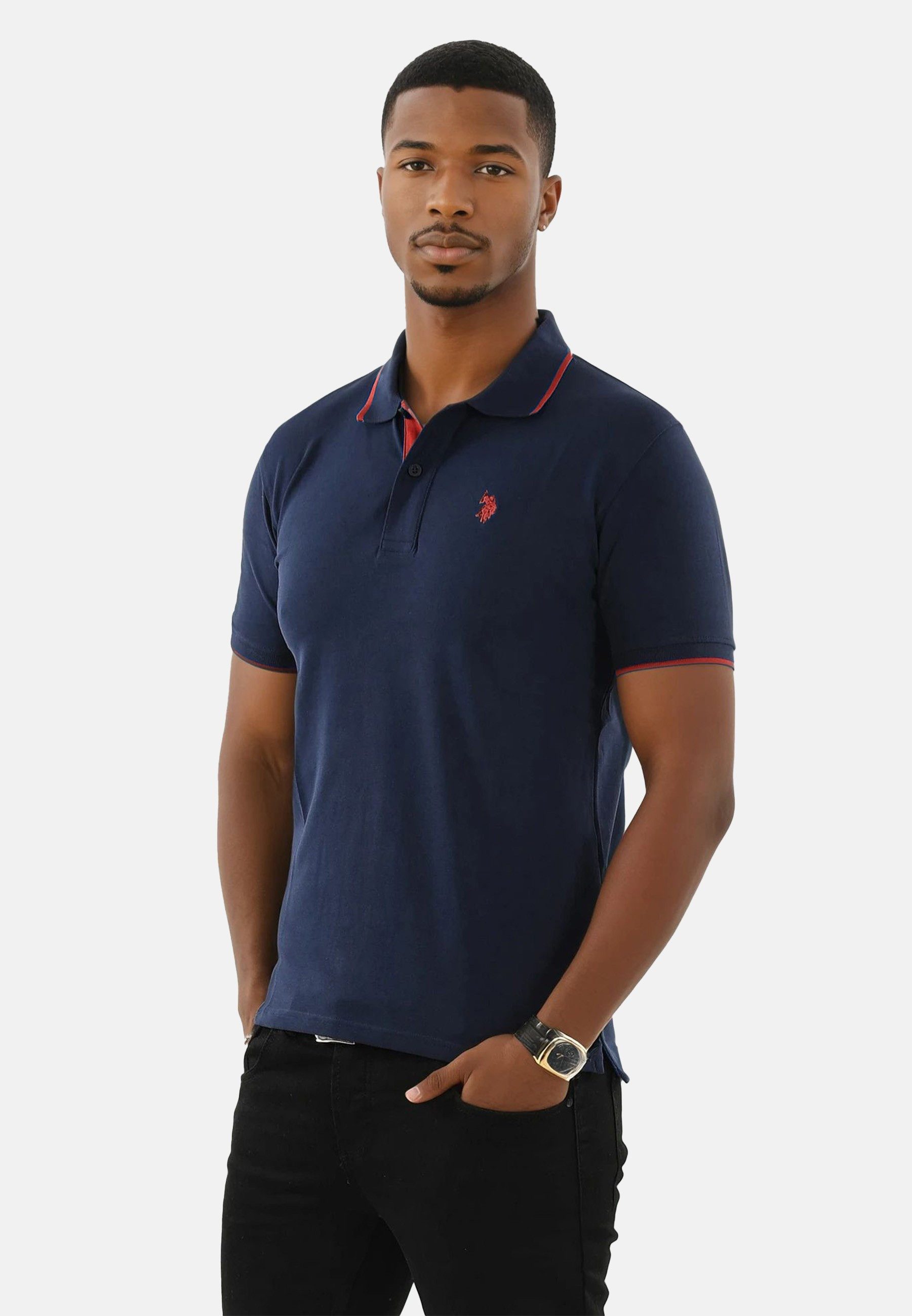 U.S. Polo Assn. Poloshirt Poloshirt USKayle – Classic Fit kurzarm mit Logo-Stickerei