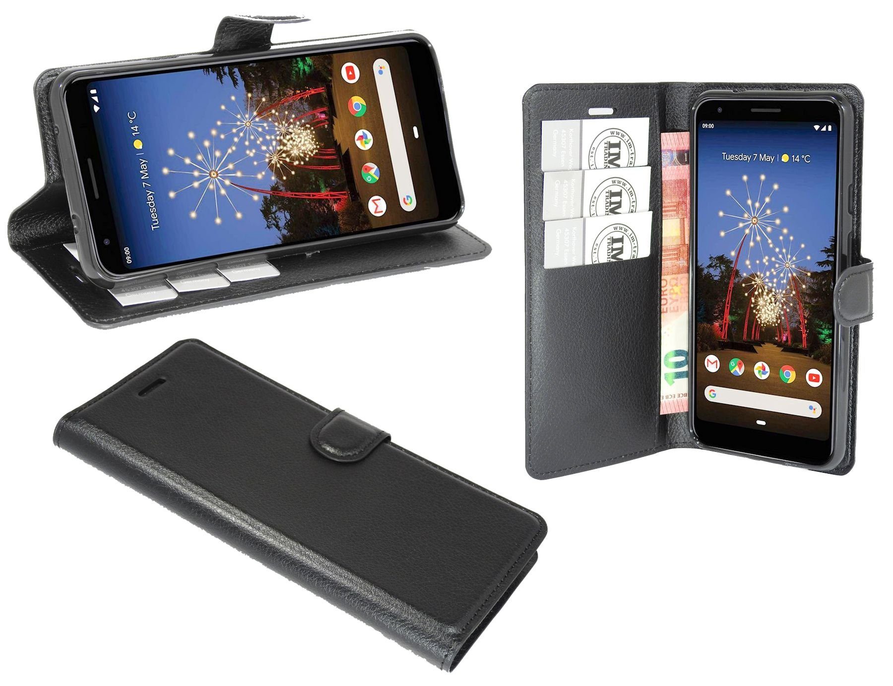 cofi1453 Handyhülle »Hülle Tasche für Google Pixel 3a XL«, Kunstleder  Schutzhülle Handy Wallet Case Cover mit Kartenfächern, Standfunktion  Schwarz online kaufen | OTTO
