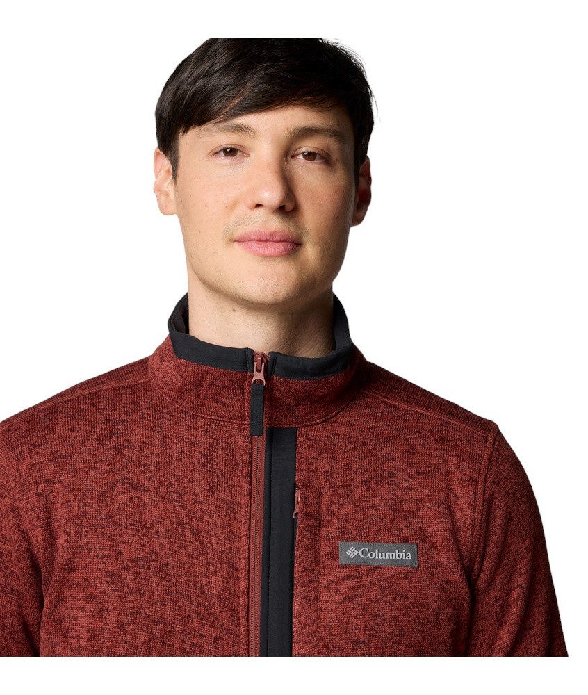 Columbia Fleecejacke Sweater Weather Full Zip 2.0 (warm, weiches Material) rot Herren