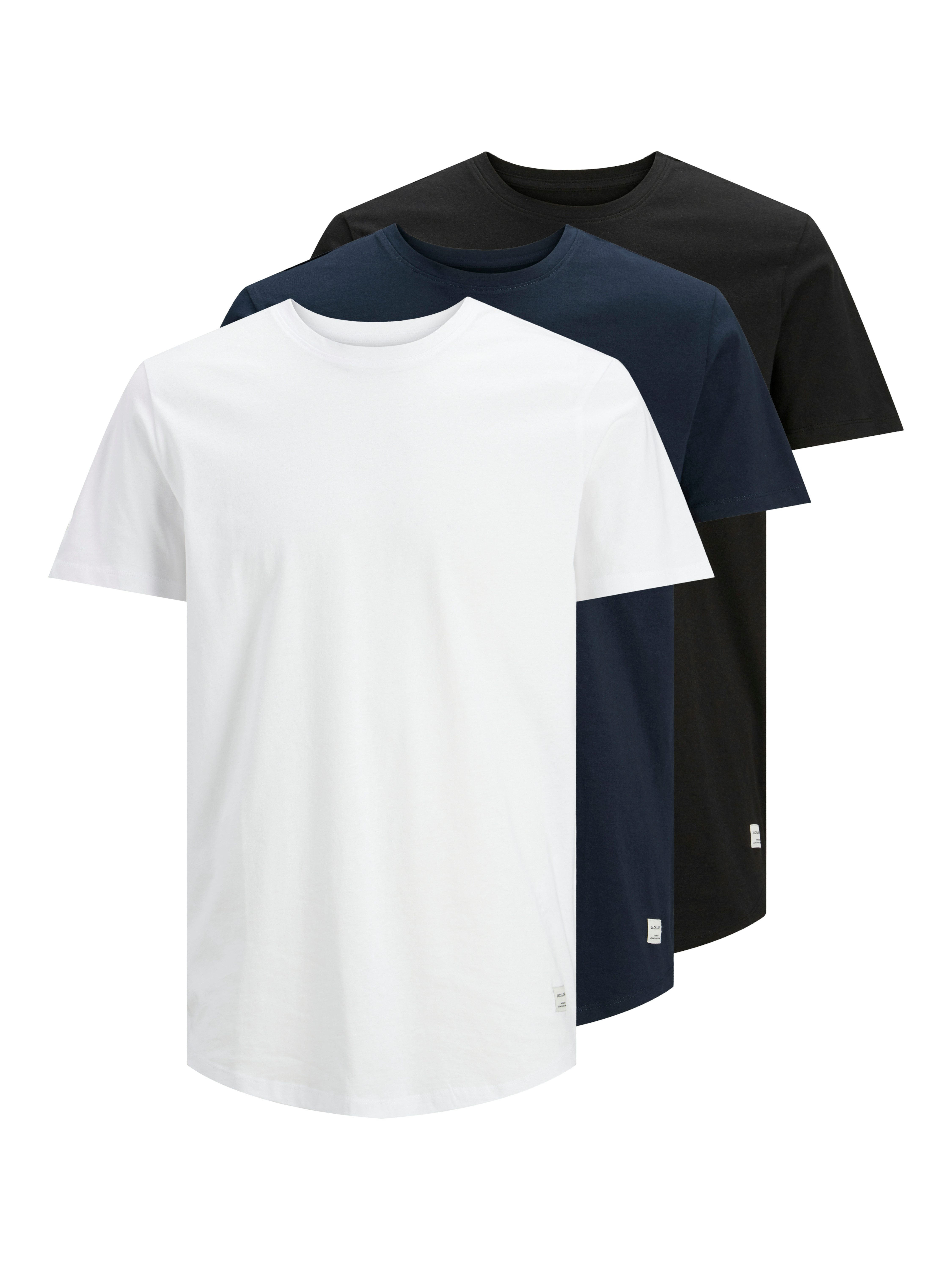 Jack & Jones Rundhalsshirt JJENOA TEE SS CREW NECK 3PK MP NOOS (Packung, 3- günstig online kaufen