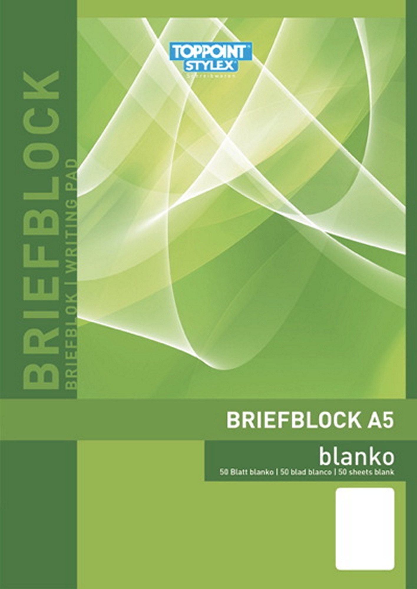 Geschäftspapier Briefblock blanco DIN A5 Schreibblock