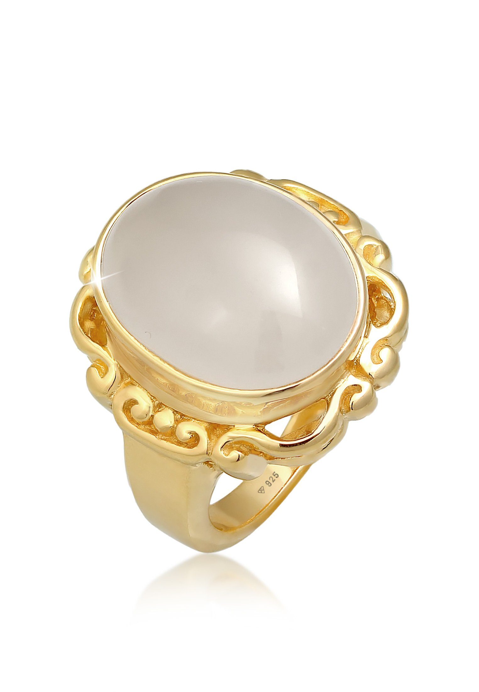 Elli Premium Fingerring Mondstein Vintage Ornament günstig online kaufen