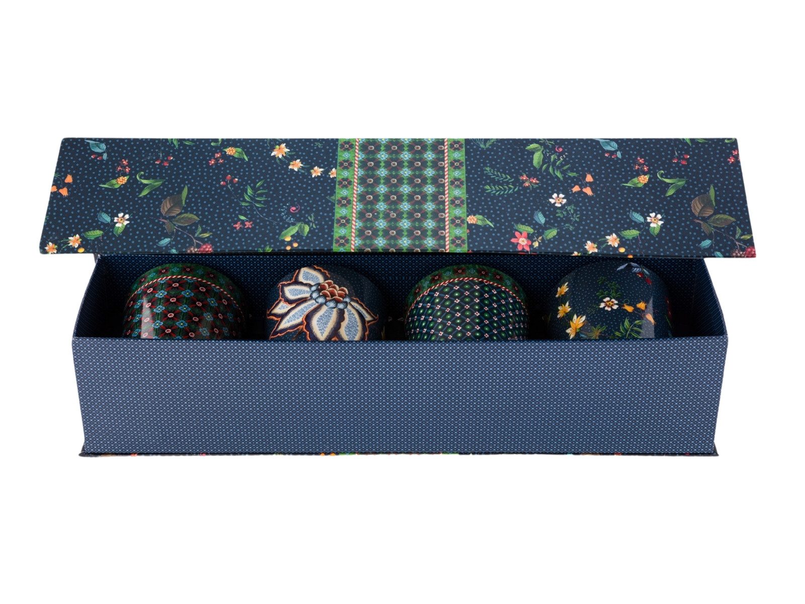 PiP Studio Geschirr-Set Berry Blues Oriental Geschenkset Becher ohne Henkel blau 0,29l 4tlg, Porzellan