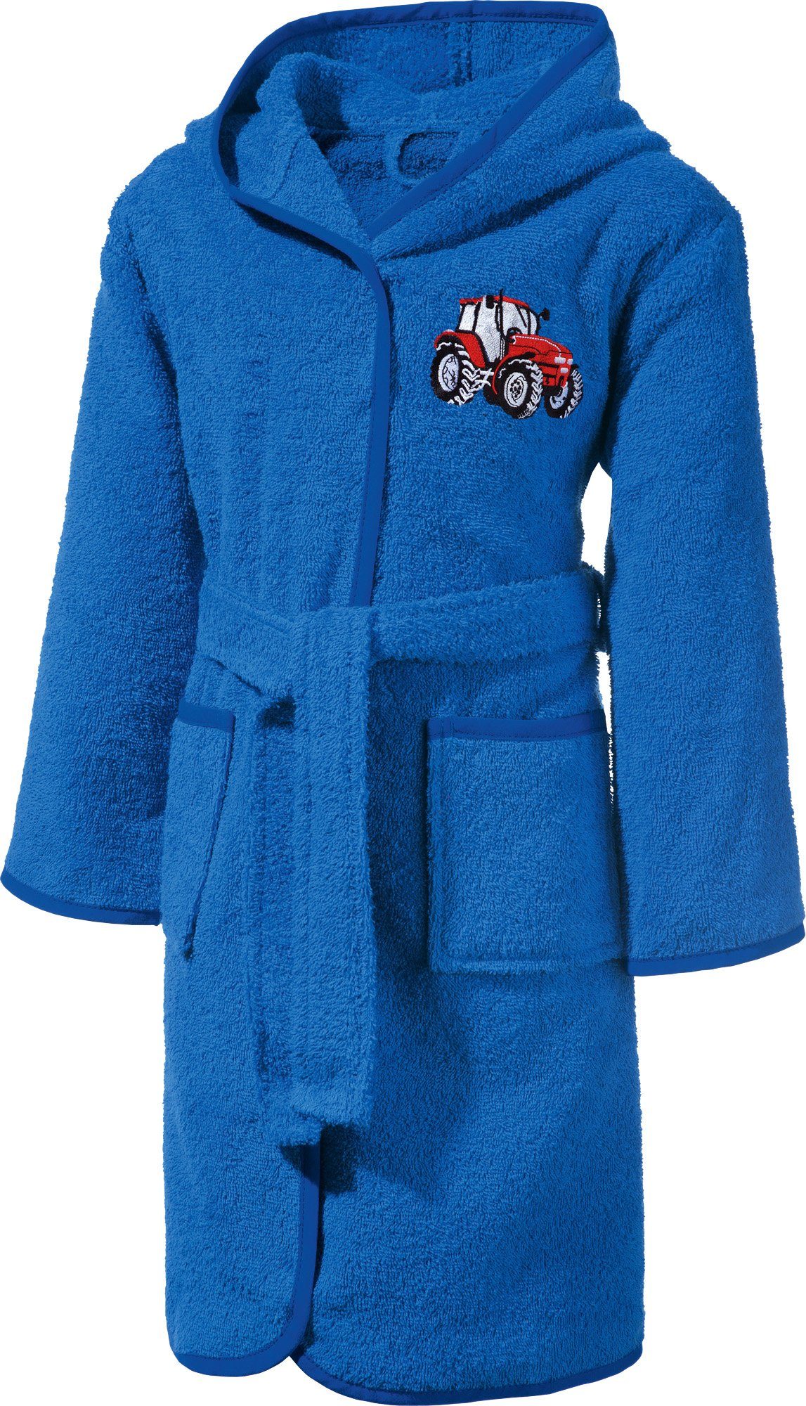 Erwin Müller Kinderbademantel Kinder-Bademantel mit Kapuze, Rückenlänge: 65 cm, Frottier, mit Kapuze, default, Walk-Frottier Uni