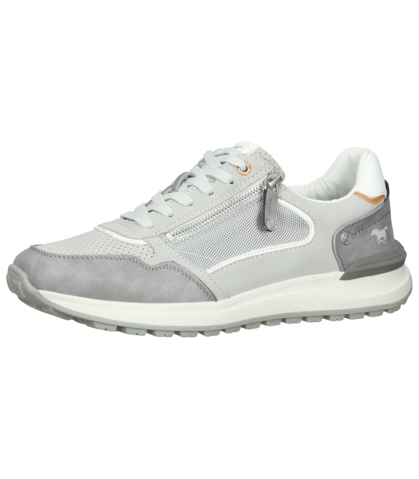 Sneaker Sneaker MUSTANG Grau Lederimitat