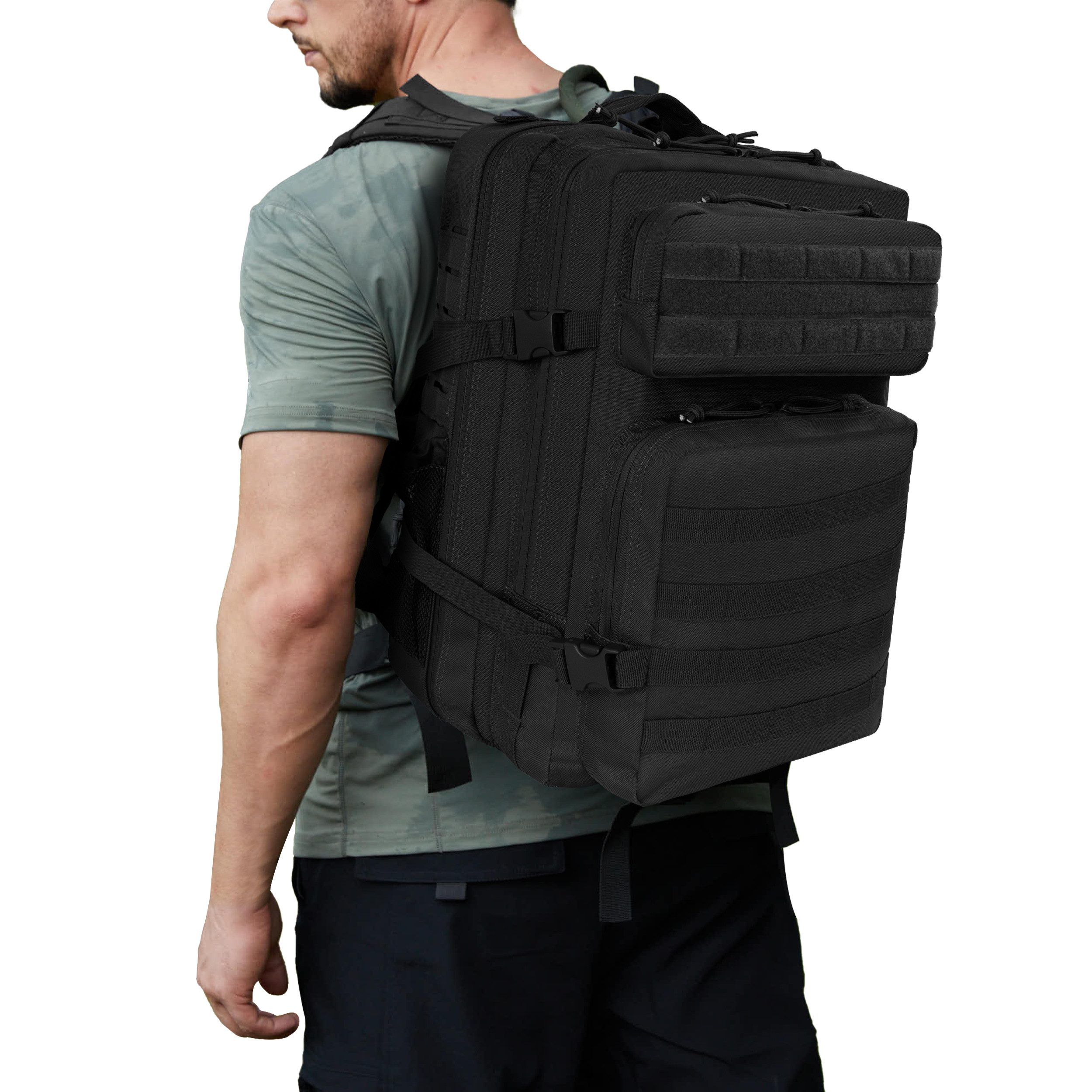 RAIKOU Rucksack 45L Taktischer Rucksack Militärischer Outdoor mit MOLLE-Sys günstig online kaufen