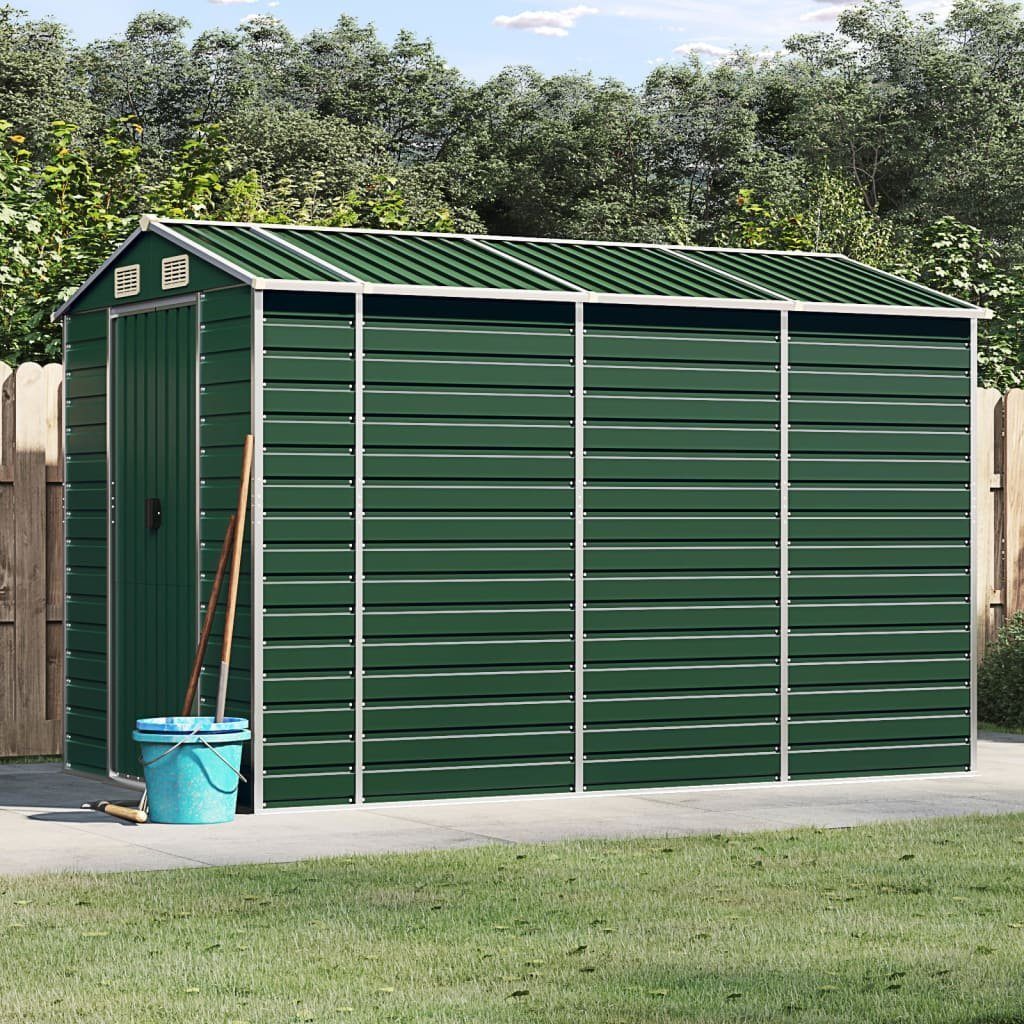 vidaXL Gartenhaus Gartenhaus Grün 191 x 300 x 198 cm Verzinkter Stahl