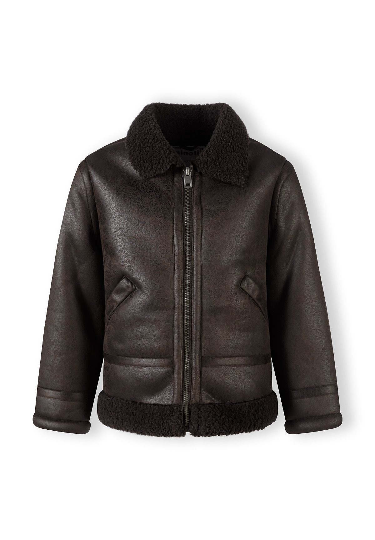 MINOTI Lederimitatjacke Bikerjacke aus Kunstleder (2y-14y)