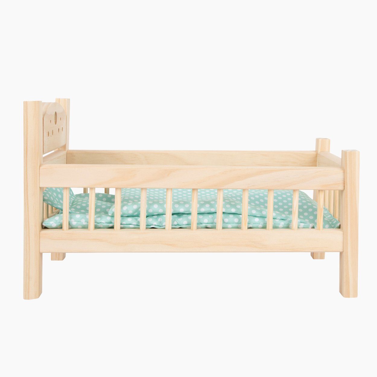 Small Foot Puppenbett Puppenbett, natur (packung, spar set), Modernes Design, kindgerechte Handhabung