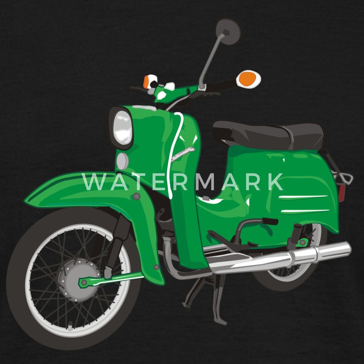 Spreadshirt T-Shirt Vintage Grüne Simson Schwalbe Moped Männer T-Shirt (1-t günstig online kaufen