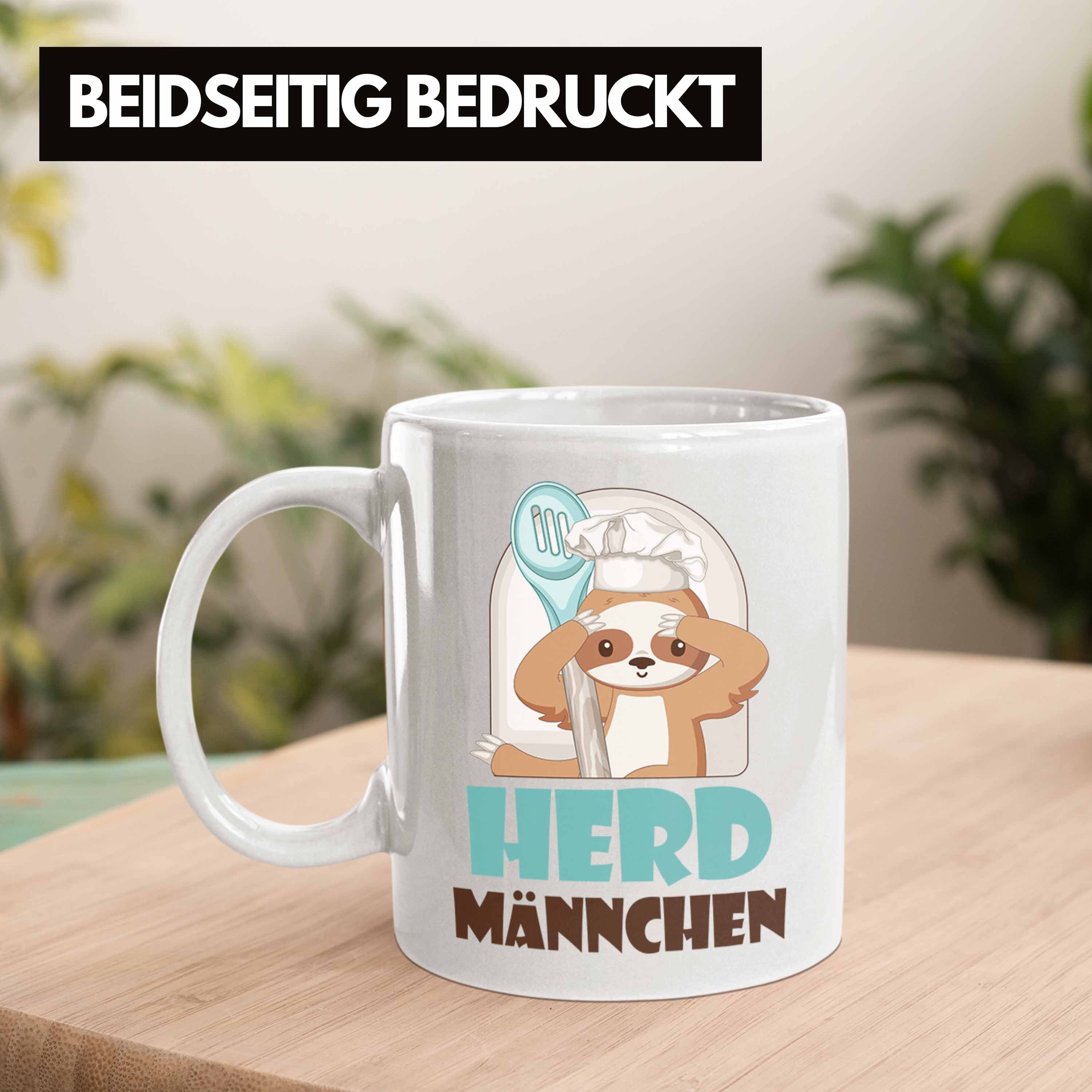 Tasse Tasse Trendation Geschenkiee - Geschenk Trendation Koch Weiss für Herd-Männchen Köche